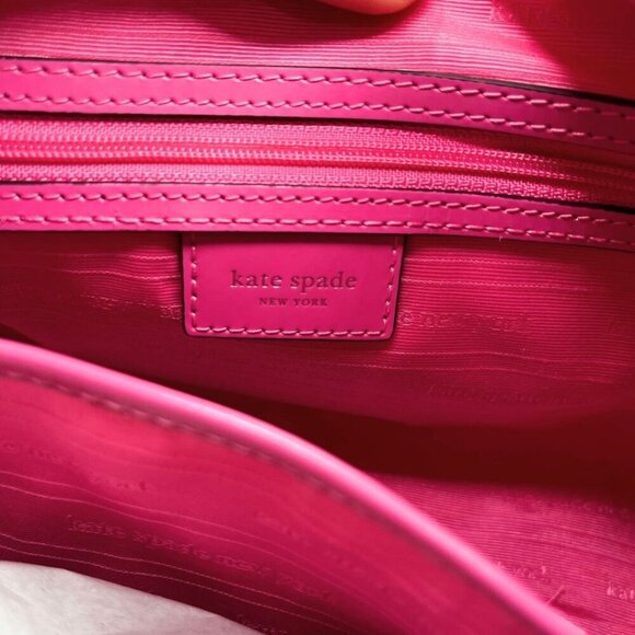 KATE SPADE SAM ICON KSNYL NYLON SMALL SHOULDER BAG IN PINK CLOUD - OS - Picture 11 of 12